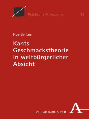 cover image of Kants Geschmackstheorie in weltbürgerlicher Absicht